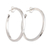 Sterling silver half-hoop earrings, 'Classic Glamor' - Classic Sterling Silver Half-Hoop Earrings from Guatemala