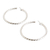Sterling silver half-hoop earrings, 'Moon Charm' - Guatemalan Sterling Silver Torsade Half-Hoop Earrings
