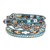 Positive energy bracelet, 'Path of Guidance' - Handcrafted Beaded Positive Energy Long Wrap Bracelet