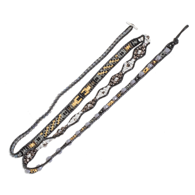 Armband mit positiver Energie - Handgefertigtes langes Wickelarmband aus Perlen mit positiver Energie