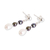 Cultured pearl dangle earrings, 'Sea Essence' - 925 Silver Dangle Earrings with Two Tone Cultured Pearls