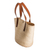 Natural fiber shoulder bag, 'El Zonte Beach' - Faux-Leather Accented Beige Natural Fiber Shoulder Bag