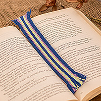 Cotton bookmark, Striped Letters