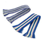 Cotton bookmarks, 'Captivating Pages' (set of 2) - Set of 2 Handloomed 100% Cotton Bookmarks with Fringes