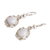 Jade dangle earrings, 'Majestic Maya Queen in Lilac' - Sterling Silver Dangle Earrings with Lilac Jade Stones