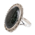 Jade cocktail ring, 'Royal Delicacy' - Sterling Silver Cocktail Ring with Dark Green Jade Stone