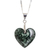 Jade double-sided pendant necklace, 'Love Emotion' - Sterling Silver & Jade Double-Sided Heart Pendant Necklace (image 2c) thumbail