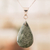 Jade double-sided pendant necklace, 'Bicolor Shadow' - Sterling Silver Jade Double-Sided Pendant Necklace (image 2b) thumbail