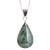Jade double-sided pendant necklace, 'Bicolor Shadow' - Sterling Silver Jade Double-Sided Pendant Necklace (image 2c) thumbail