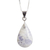 Jade double-sided pendant necklace, 'Duo-Tone Shadow' - 925 Silver Black & Lilac Jade Double-Sided Pendant Necklace thumbail