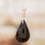 Jade double-sided pendant necklace, 'Duo-Tone Shadow' - 925 Silver Black & Lilac Jade Double-Sided Pendant Necklace (image 2b) thumbail