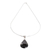 Jade double-sided pendant necklace, 'Duo-Tone Shadow' - 925 Silver Black & Lilac Jade Double-Sided Pendant Necklace (image 2d) thumbail