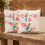 Cotton cushion covers, 'Turquoise-Browed Motmots' (pair) - 2 Handcrafted Cotton Cushion Covers with Bird Motifs