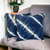 Cotton cushion covers, 'Towards the Sea' (pair) - Pair of Tie-Dyed Indigo and White Cotton Cushion Covers
