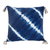 Cotton cushion covers, 'Towards the Sea' (pair) - Pair of Tie-Dyed Indigo and White Cotton Cushion Covers