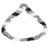 Long beaded torsade necklace, 'Black and White Harmony' - Handcrafted Black and White Glass Beaded Torsade Necklace thumbail