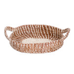 Natural fiber basket, 'Natural Silhouettes' (large) - Handcrafted Oval Natural Fiber Basket from Guatemala (Large)