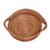 Natural fiber basket, 'Fresh Leaf' (small) - Handcrafted Round Natural Fiber Basket in Brown (Small)