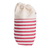 Bolsa de café con cordón de algodón - Bolsa de café reutilizable con cordón de algodón a rayas tejida a mano