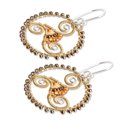 Convegence Hook Earrings in Gold