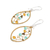 Crystal and glass beaded dangle earrings, 'Glorious Crystal Web' - Golden-Toned Crystal and Glass Beaded Dangle Earrings
