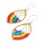 Crystal and glass beaded dangle earrings, 'Glorious Rainbow' - Polished Rainbow Crystal and Glass Beaded Dangle Earrings (image 2c) thumbail