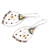 Perlenohrringe - Handgefertigte Ohrringe mit Schmetterlingsflügeln aus Kristallglasperlen