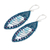 Perlenohrringe - Handgefertigte Ohrhänger aus blauen Kristall- und Glasperlen