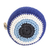 Cotton hacky sack, 'Sapphire Shield' - Handcrafted Knit Cotton Hacky Sack in Sapphire Hues