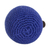 Cotton hacky sack, 'Sapphire Shield' - Handcrafted Knit Cotton Hacky Sack in Sapphire Hues
