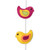 Felt mobile, 'Sweet Flock' - Handcrafted Bird-Themed colourful Felt Mobile
