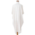 Handloomed cotton caftan dress, 'Ancestral Glow' - Classic Pic'bil Handloomed Ivory Cotton Caftan Dress