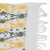 Mantel individual de algodón - Mantel individual de algodón verde y amarillo tejido a mano con hojas