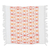 Cotton placemat, 'Sunset Over the Forest' - Leafy Handwoven Orange and Red Cotton Placemat