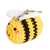 Crocheted key chain, 'Bee Happy' - Handcrafted Bee-Themed Crocheted Key Chain from El Salvador