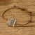 Recycled paper pendant bracelet, 'History Threads in Brown' - Eco-Friendly Adjustable Recycled Paper Pendant Bracelet