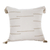 Embroidered cotton cushion cover, 'Forest Glades' - Modern Embroidered Ivory Cotton Cushion Cover with Tassels