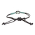 Men's jade pendant bracelet, 'Wild Jade' - Men's Adjustable Black and Mint Jade Pendant Bracelet