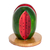Wood napkin holder, 'Guatemalan Watermelon' - Guatemalan Hand-Carved Painted Wood Watermelon Napkin Holder