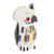Ceramic figurine, 'Charming Tecolote' - Ceramic Owl Figurine in White Hand-Painted in Guatemala (image 2c) thumbail