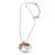 Multi-gemstone pendant necklace, 'Love Your Nature' - Nature-Themed Brown Multi-Gemstone Pendant Necklace