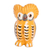 Ceramic figurine, 'Lively Tecolote' - Handmade and Painted Ceramic Owl Figurine in Yellow thumbail