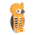 Ceramic figurine, 'Lively Tecolote' - Handmade and Painted Ceramic Owl Figurine in Yellow (image 2c) thumbail