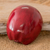Holzmagnet - Roter Apfelmagnet aus Holz, handgeschnitzt und bemalt in Guatemala