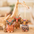 Wood ornaments, 'Enchanting Owls' (set of 3) - Handcrafted Pinewood Owl Ornaments from Guatemala (Set of 3) (image 2) thumbail