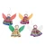 Cotton ornaments, 'Celebration Angels' (set of 4) - Set of 4 Angel-Themed Colorful Cotton Worry Doll Ornaments thumbail