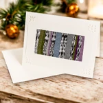 Greeting card, 'Greeting of Love'  - Greeting Card Accented with Maya Weavings