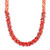 Collar Torsade con cuentas - Collar Torsade con cuentas de vidrio hecho a mano en tonos rojos y dorados