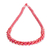 Beaded torsade necklace, 'Crimson Magic' - Glass Beaded Torsade Necklace Handcrafted in Guatemala