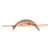 Coconut shell hairpin, 'Natural Beauty' - Eco-Friendly Coconut Shell Hairpin with Coconut Palm Pin